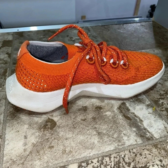 Womens Orange Allbirds Tree Dasher Style Running Lace Up Shoes Sneakers Size 6 - Picture 5 of 13